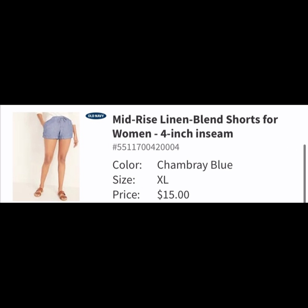 Linen Shorts Old Navy